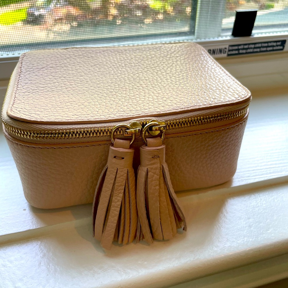 Cuyana Pebbled Leather Jewelry Case - Like new